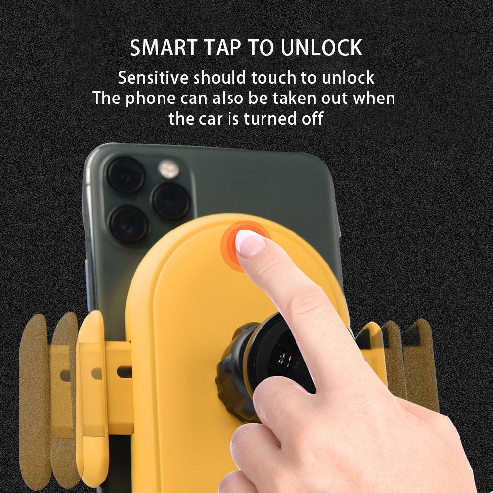 Support Téléphone Voiture avec Chargeur Sans Fil 10W
