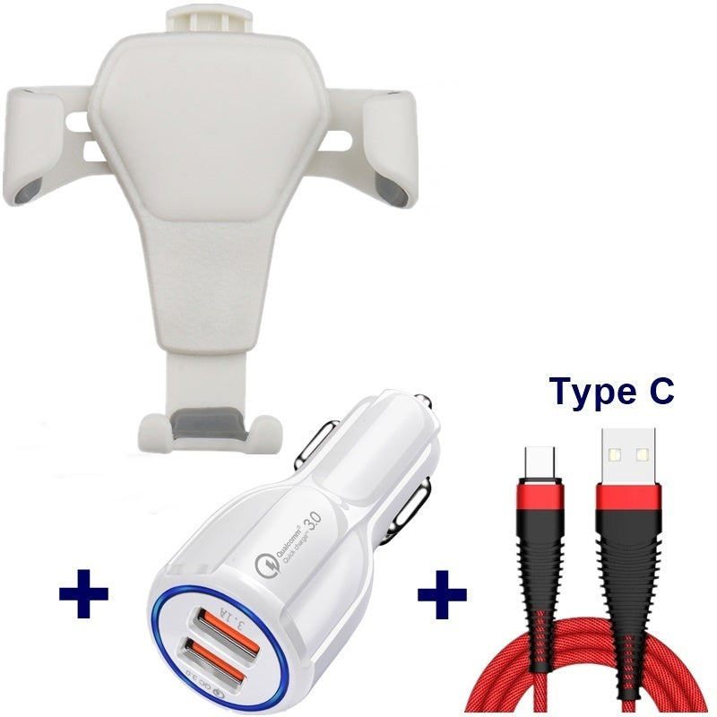 Support de Téléphone Voiture avec Chargeur USB