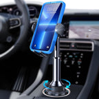 Cup Phone Holder for Car No Shaking Car Phone Holder Mount, 360° Adjustable Car Accessories for Women Truck Jeep, Golf Accessories for Iphone 16E 16 15 14 13 Pro Max Samsung S25 All 4-17'' Phone
