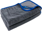 Microfiber Car Drying Towel Super Absorbent Twist Pile Car Towels Rapid Drying Large Cleaning Lint-Free Detailing Cloth Gray 24 X 20 Inches Pack of 2