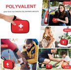 Mini Trousse Premier Secours 90 Pièces, Petite Trousse À Pharmacie, Kit Premier Secours Pour Voiture Maison Lieu De Travail Voyage Camping Randonnée Et Sports En Plein Air