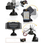 Support Téléphone Voiture 360° Rotatif – Universel & Compact