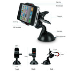 Support Téléphone Voiture 360° Rotatif – Universel & Compact