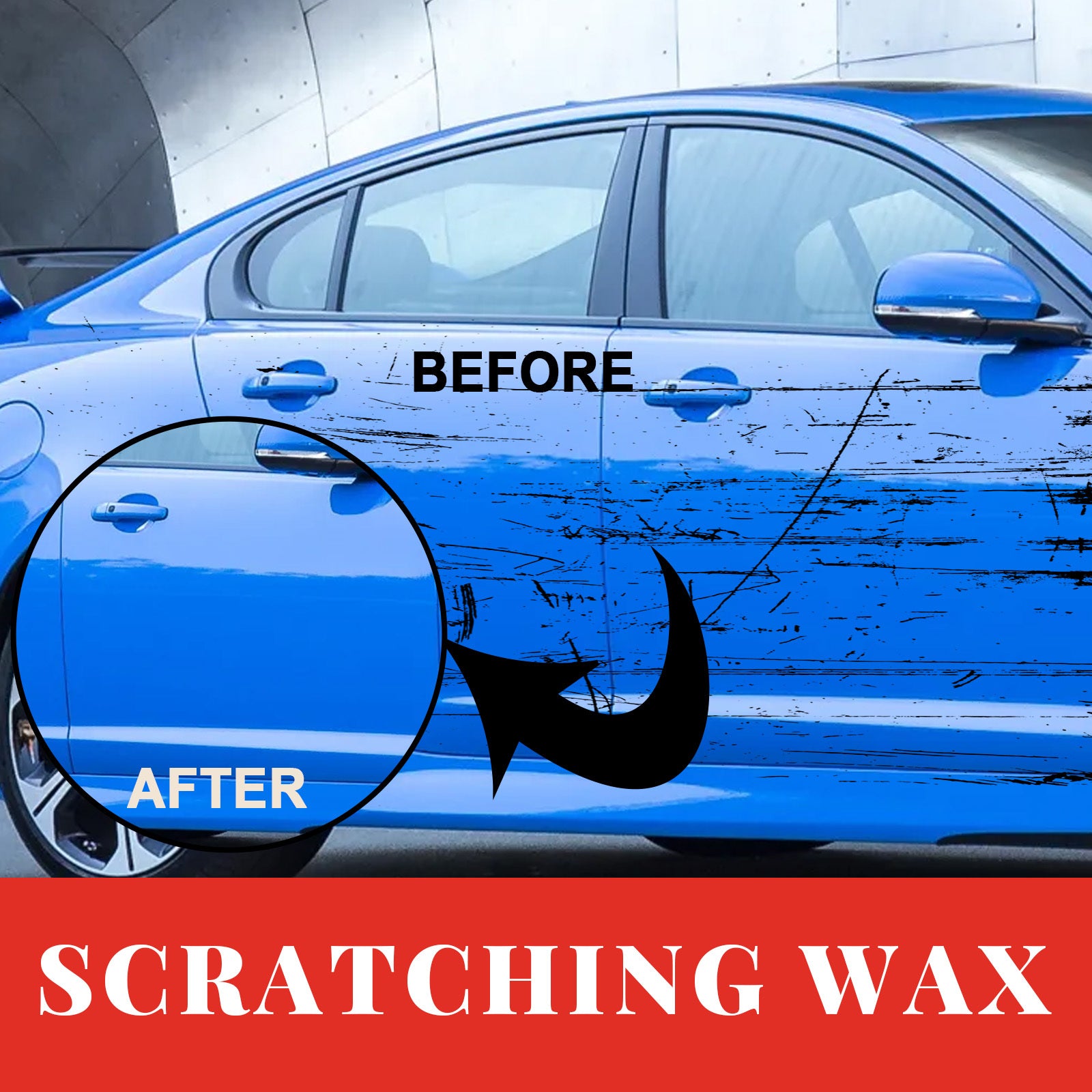 Car Scratch Remover – Effaceur de Rayures avec Cire Polissante
