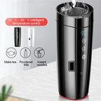 Portable Car Heating Cup Vacuum Electric Stainless Water Warmer Bottle Kettle Coffee Tea Mug LCD Display Temperature Smart Mugs