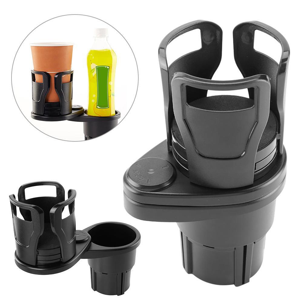 Porte-Gobelet Voiture 2-en-1 – Base Rotative 360° et Gain de Place