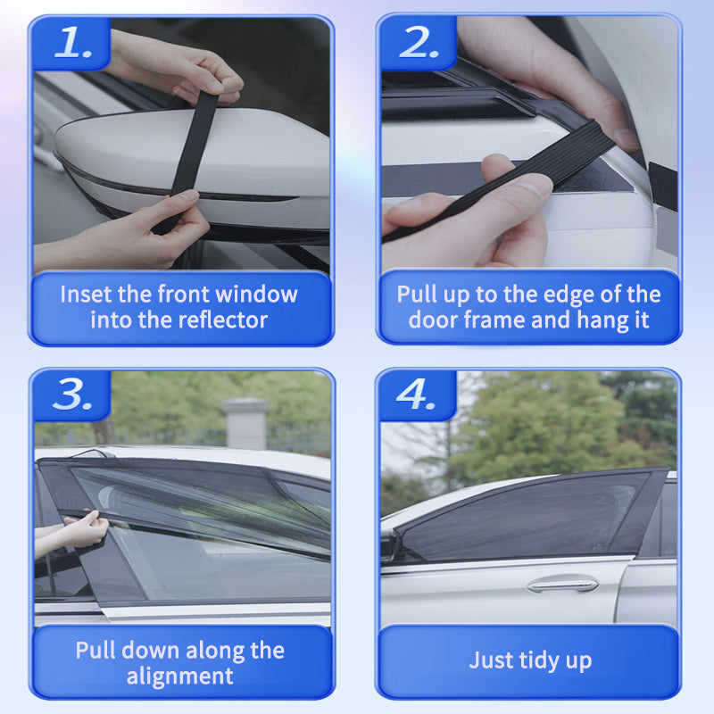 Pare-Soleil Latéraux pour Voiture – Protection UV, Anti-Moustiques & Intimité