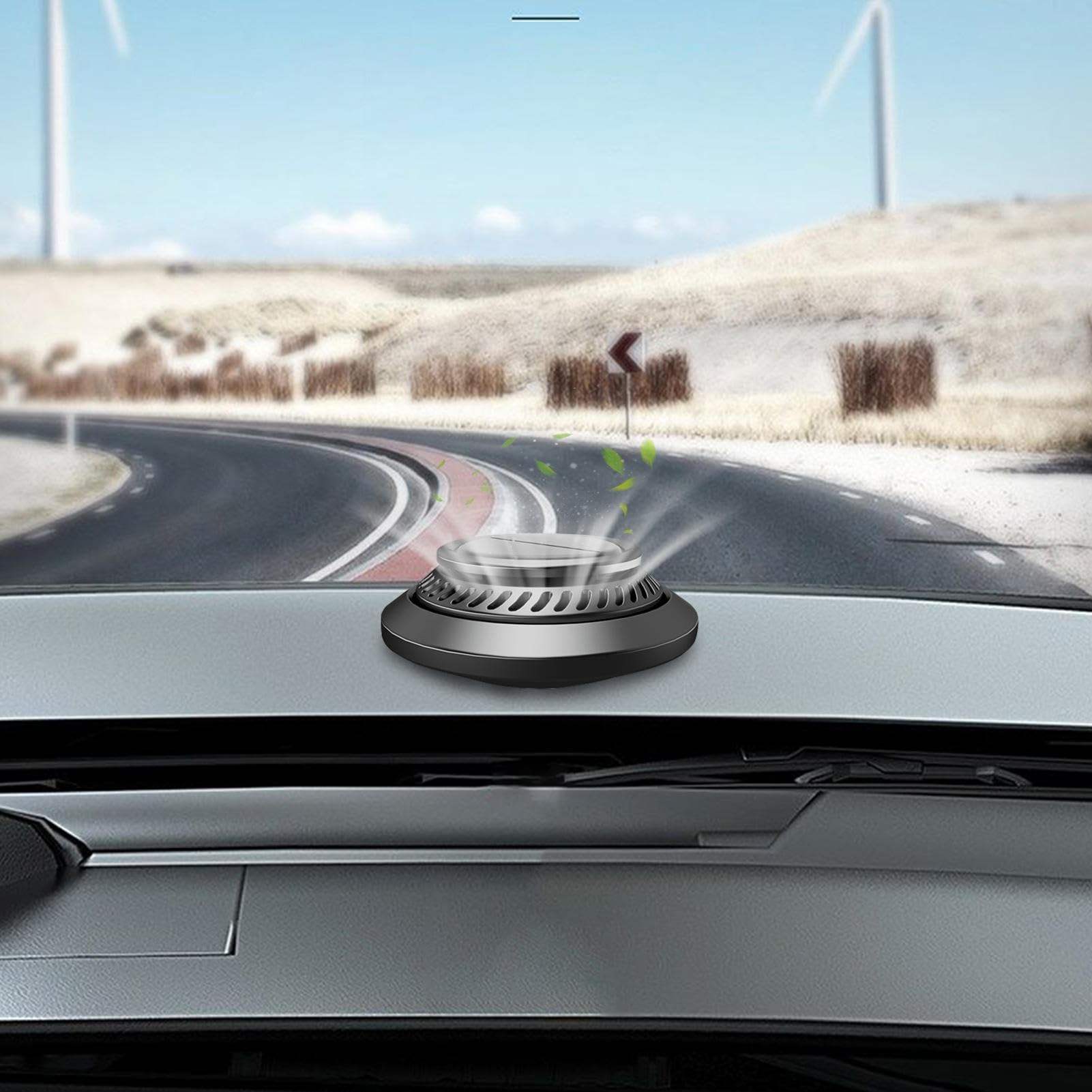 Désodorisant de Voiture Solaire – Diffuseur d’Huiles Essentielles Naturelles
