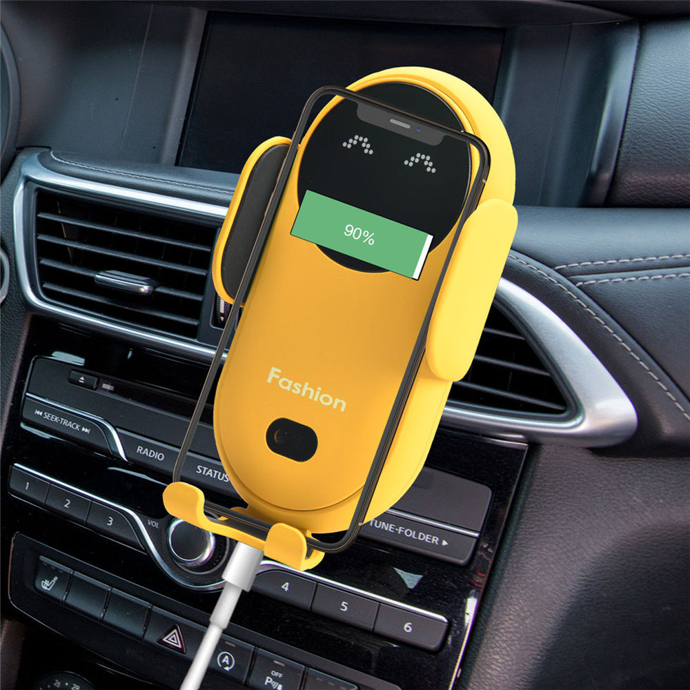 Support Téléphone Voiture avec Chargeur Sans Fil 10W