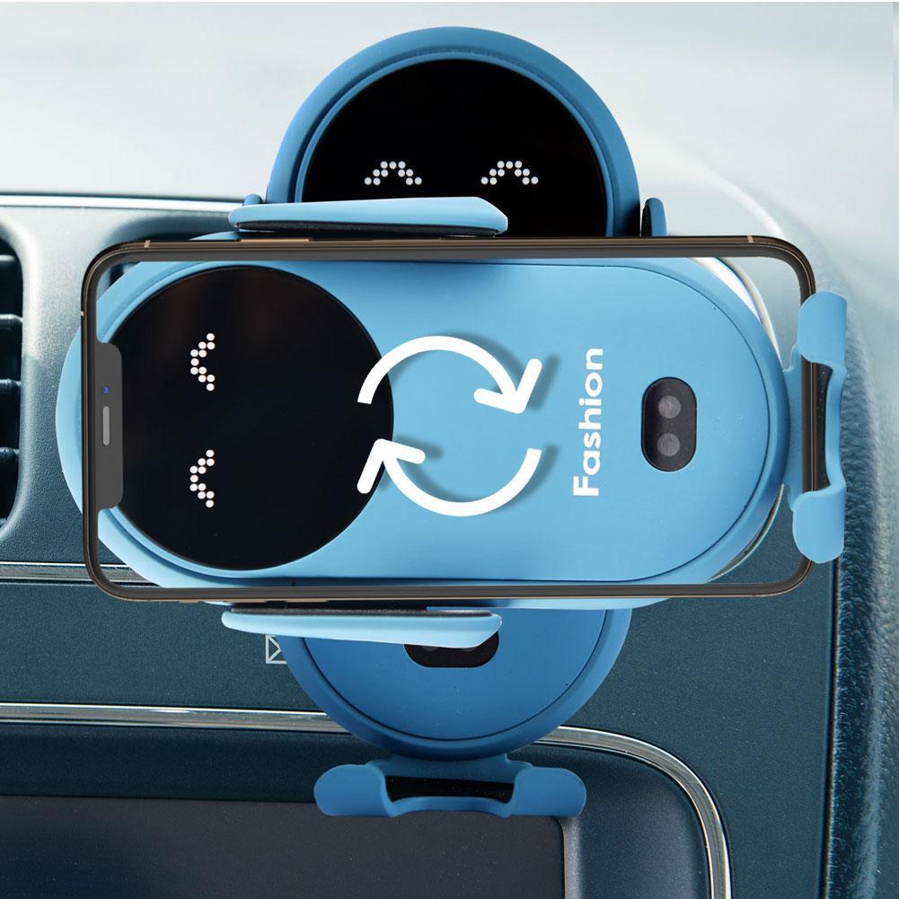 Support Téléphone Voiture avec Chargeur Sans Fil 10W