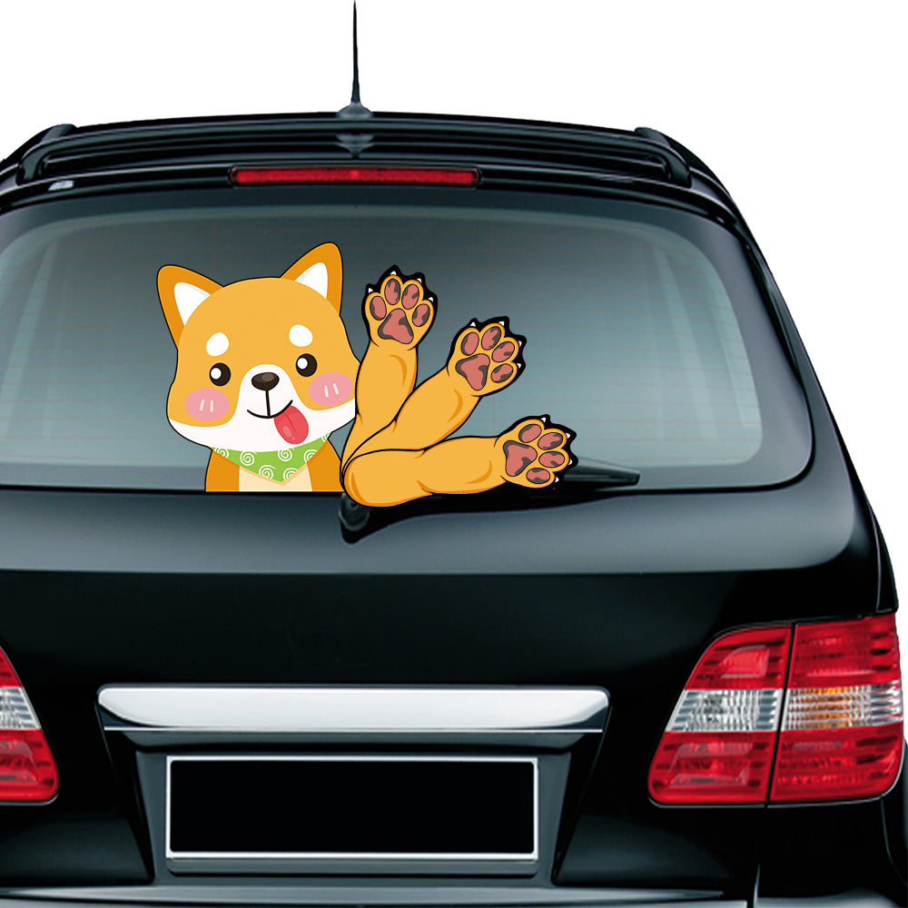Sticker Essuie-Glace Arrière Animé – Décoration Voiture Créative