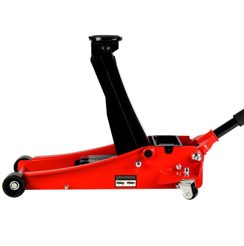 Cric Hydraulique 3T Profil Bas – Double Piston, Levage Rapide et Ultra-Low Floor Jack