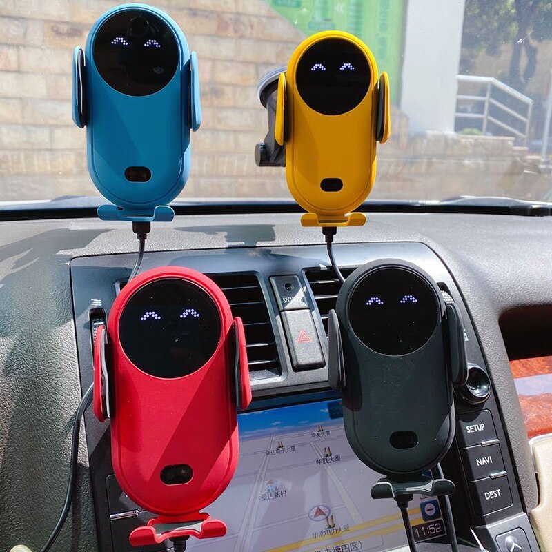 Support Téléphone Voiture avec Chargeur Sans Fil 10W