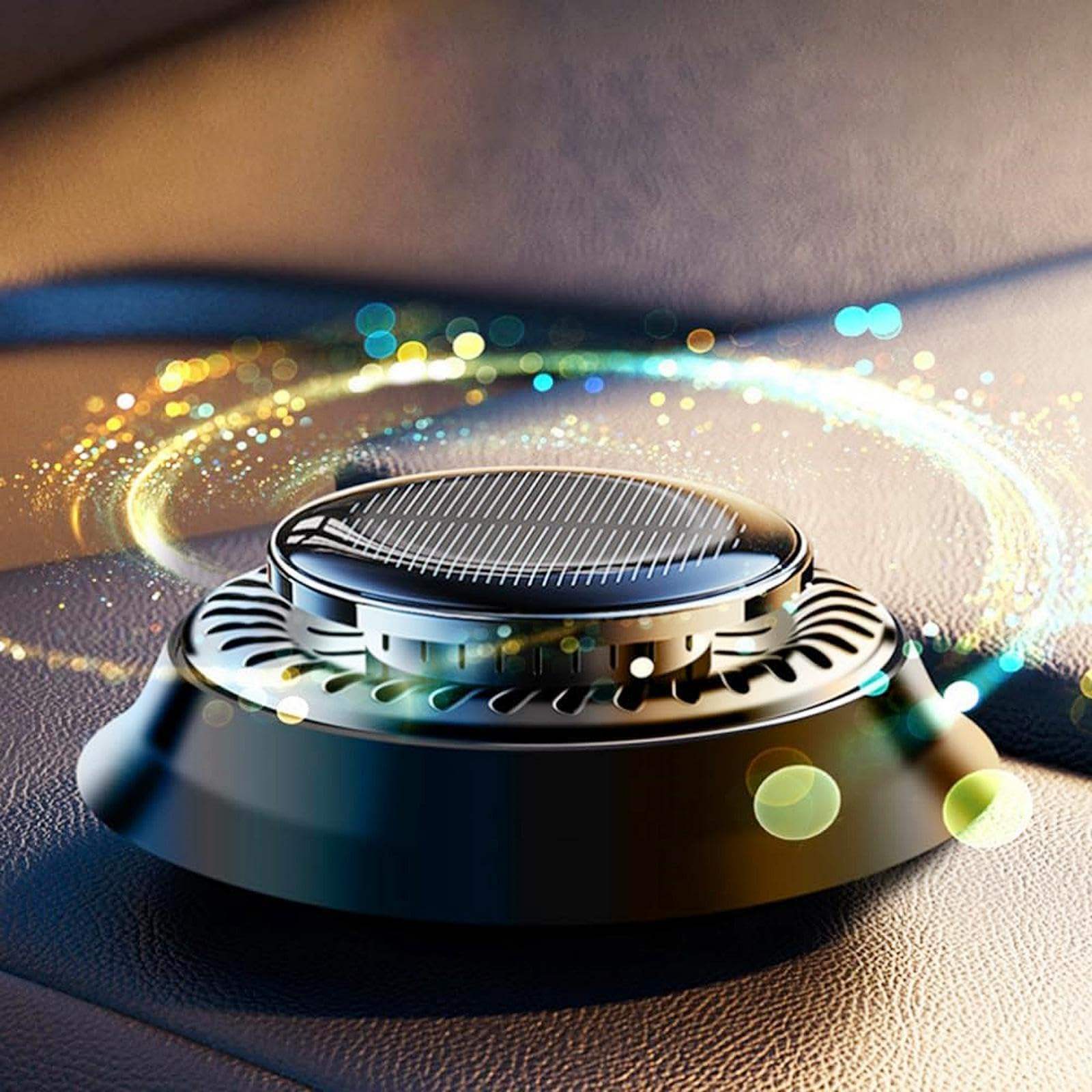 Désodorisant de Voiture Solaire – Diffuseur d’Huiles Essentielles Naturelles
