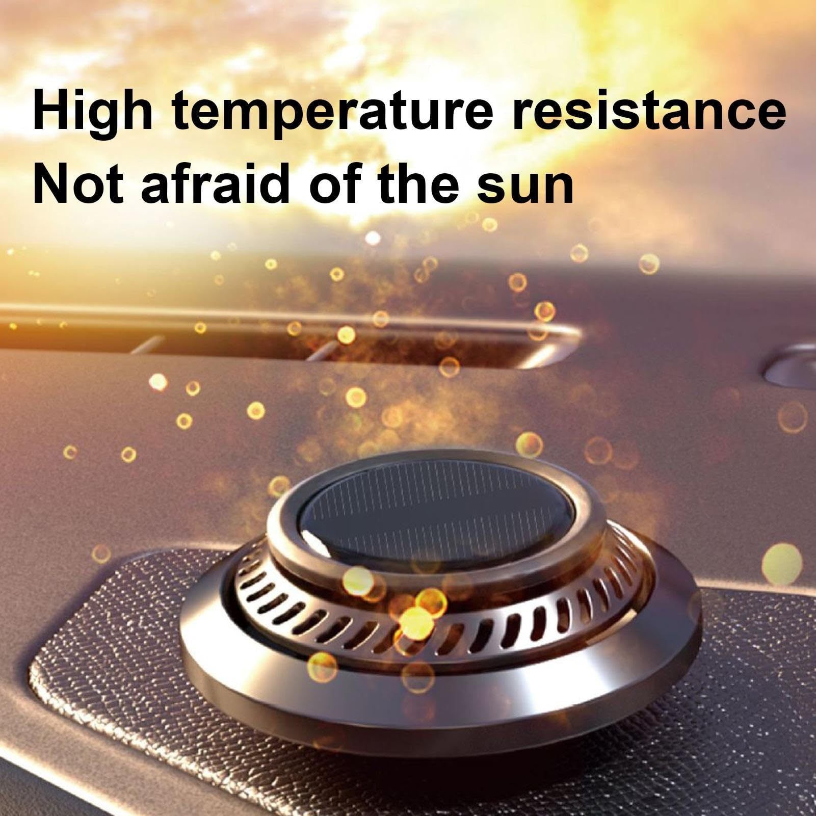 Désodorisant de Voiture Solaire – Diffuseur d’Huiles Essentielles Naturelles