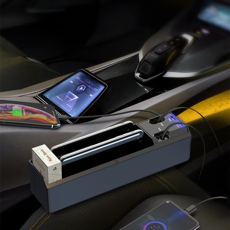 Boîte de Rangement Voiture avec Chargeur Rapide