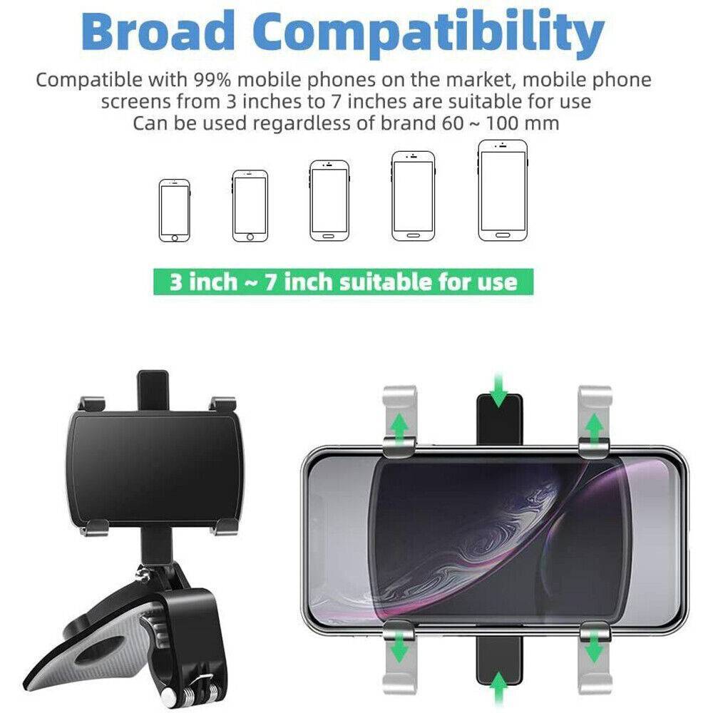 Support Téléphone Universel Voiture 3-en-1