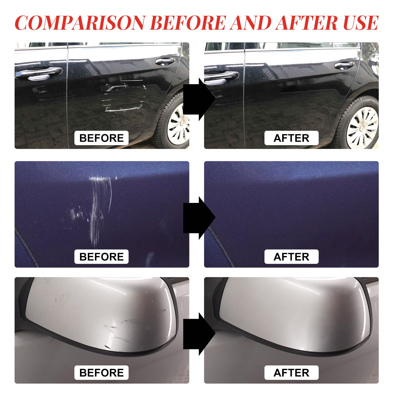 Car Scratch Remover – Effaceur de Rayures avec Cire Polissante